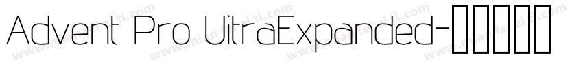 Advent Pro UitraExpanded字体转换
